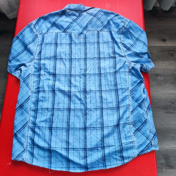 Distillery men's button up short sleeve shirt size XXL - Picture 2 of 6